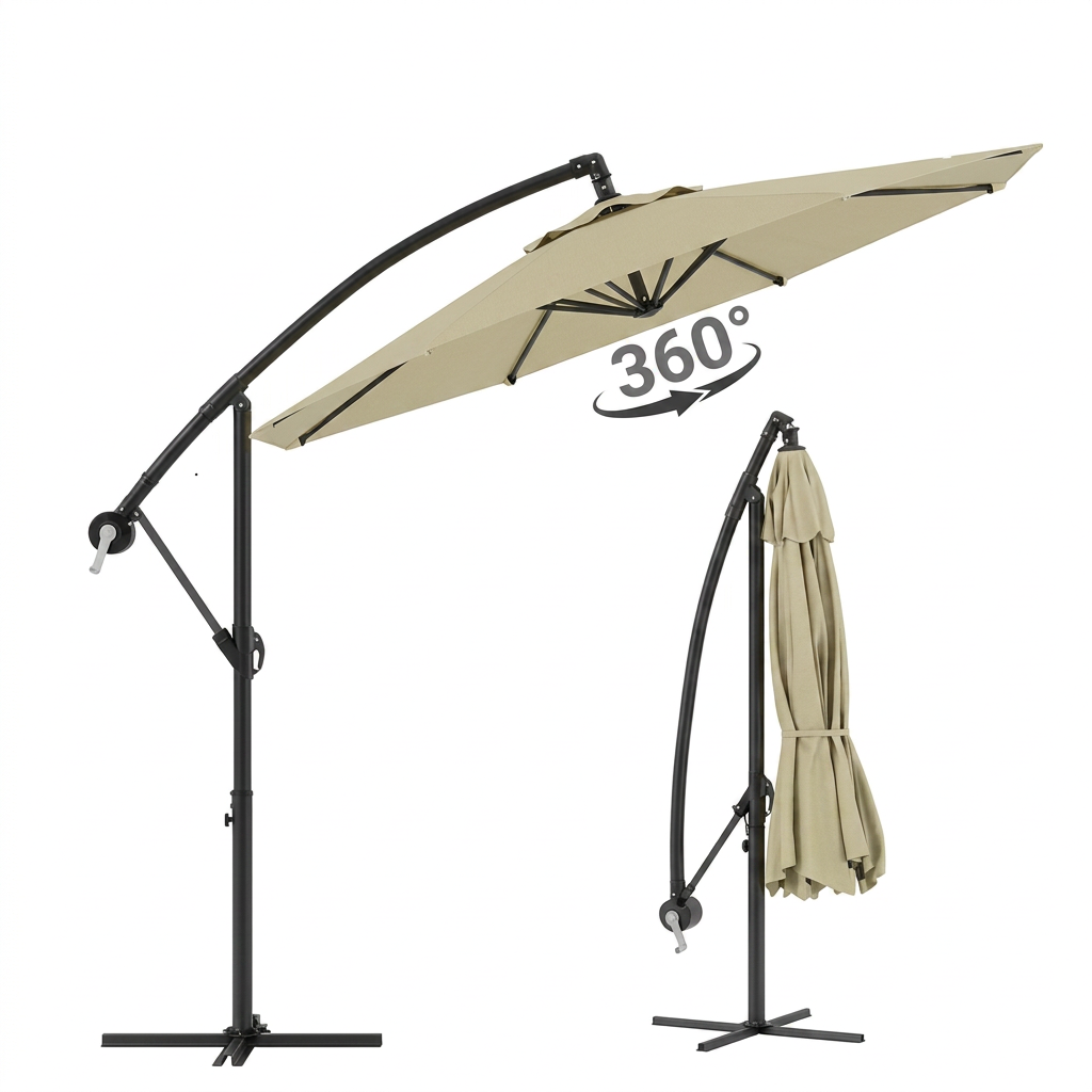 Parasol Déporté 300 cm Rotatif