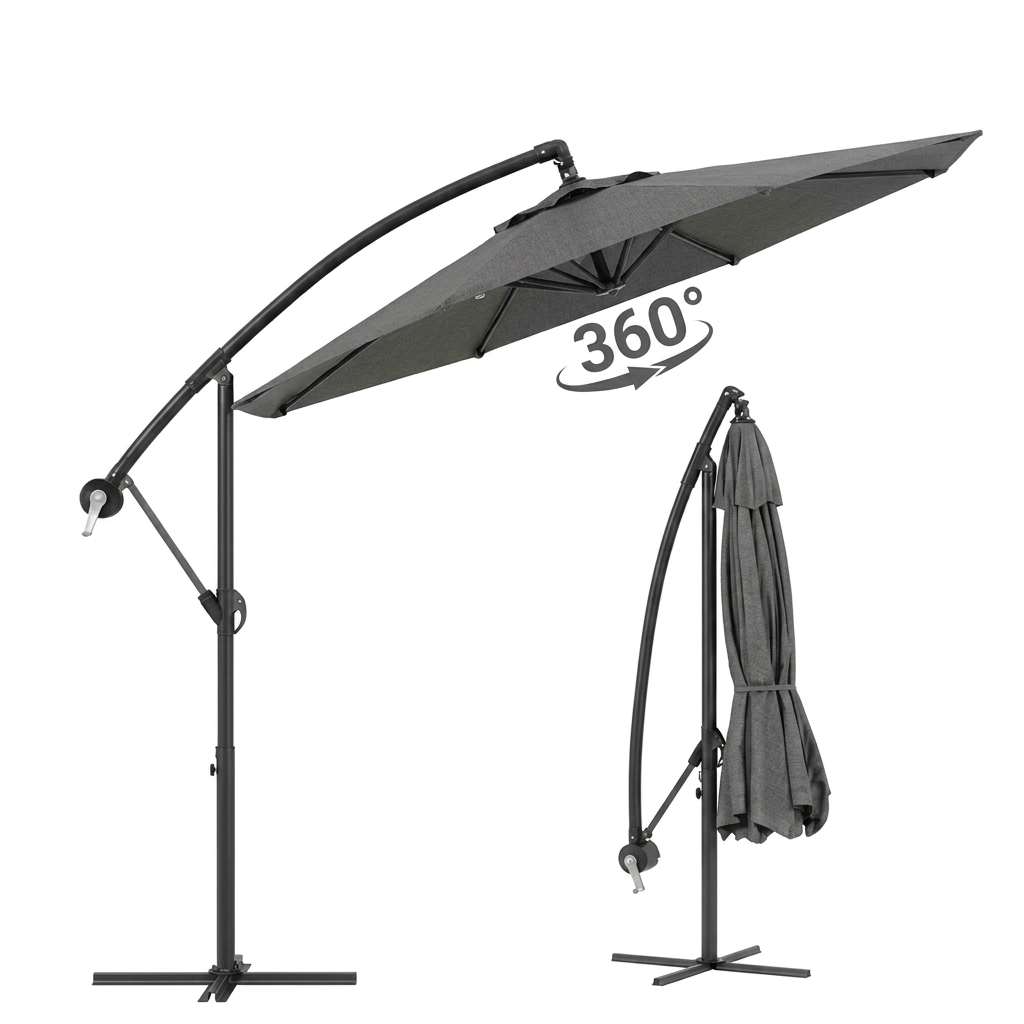 Parasol Déporté 300 cm Rotatifbis