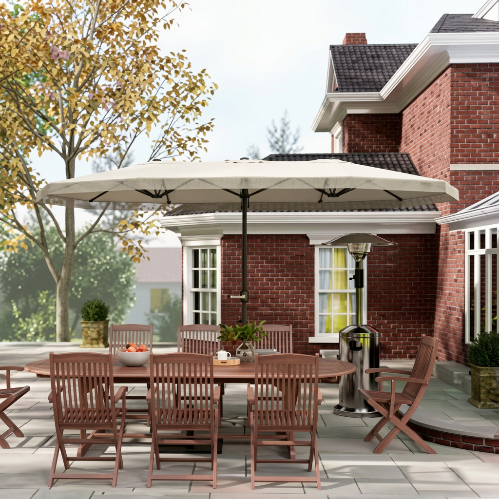 Parasol Double Face Ventilé 300 cmbis