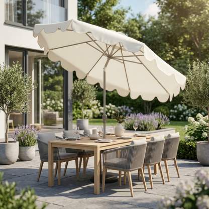 Parasol inclinable 2,65 m bois